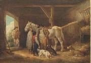 George Morland The Reckoning oil